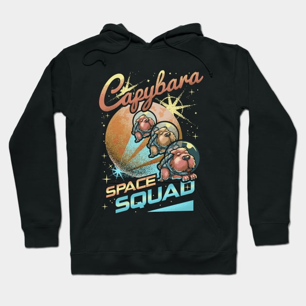 Capybara Space Squad Hoodie by wuhuli